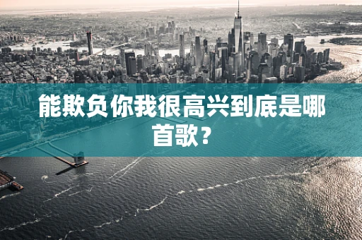 能欺负你我很高兴到底是哪首歌？