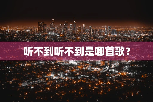 听不到听不到是哪首歌？
