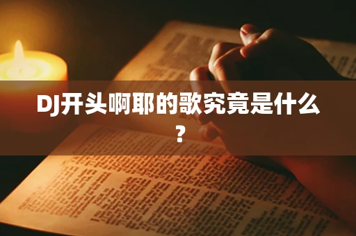 DJ开头啊耶的歌究竟是什么？