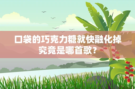 口袋的巧克力糖就快融化掉究竟是哪首歌？