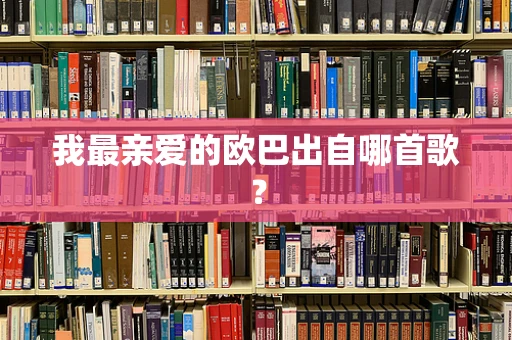 我最亲爱的欧巴出自哪首歌？