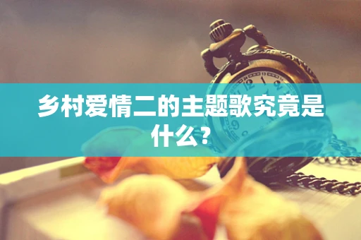 乡村爱情二的主题歌究竟是什么？