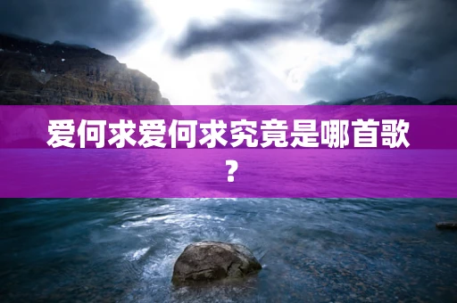 爱何求爱何求究竟是哪首歌？