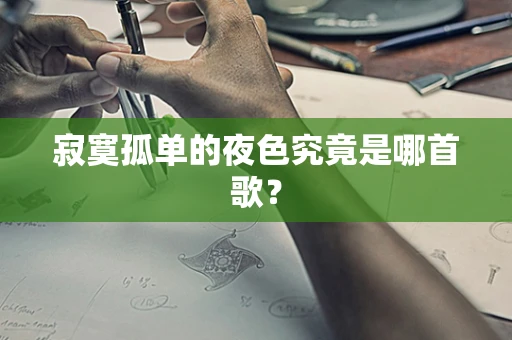 寂寞孤单的夜色究竟是哪首歌？