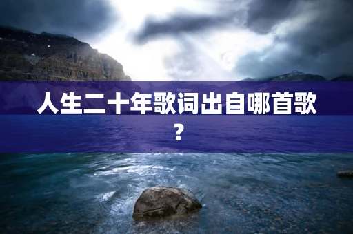 人生二十年歌词出自哪首歌？