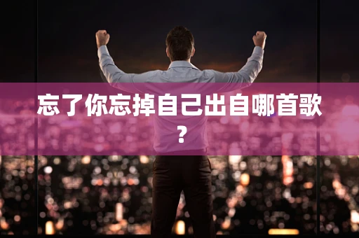 忘了你忘掉自己出自哪首歌？