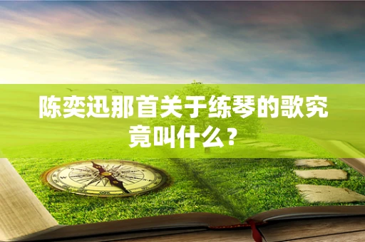 陈奕迅那首关于练琴的歌究竟叫什么？