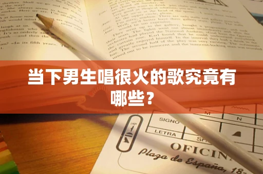 当下男生唱很火的歌究竟有哪些？