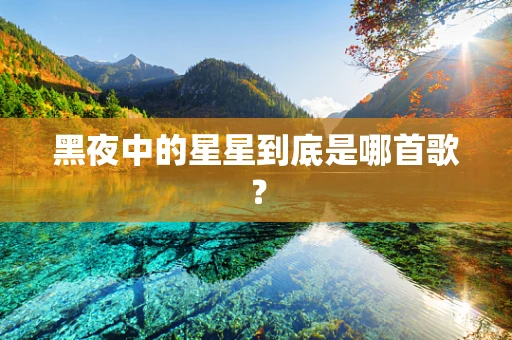 黑夜中的星星到底是哪首歌？