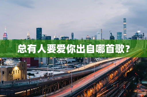 总有人要爱你出自哪首歌？