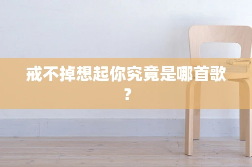 戒不掉想起你究竟是哪首歌？