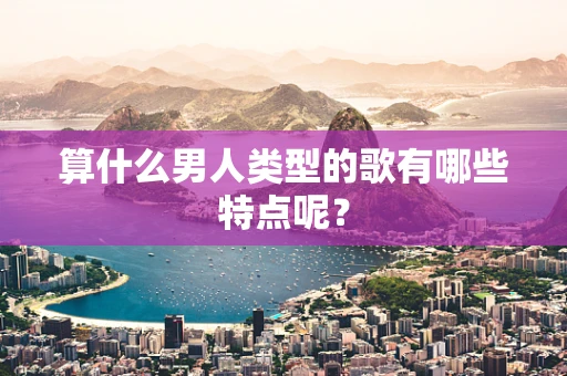 算什么男人类型的歌有哪些特点呢？