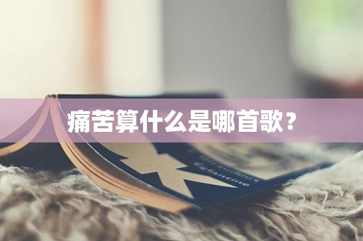 痛苦算什么是哪首歌？