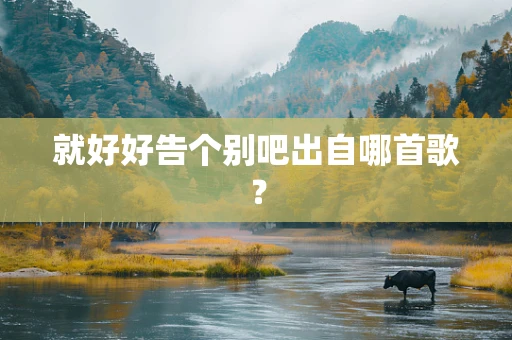就好好告个别吧出自哪首歌？
