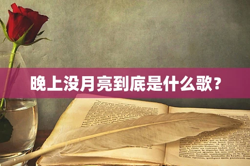 晚上没月亮到底是什么歌？