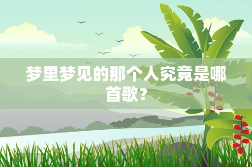 梦里梦见的那个人究竟是哪首歌？