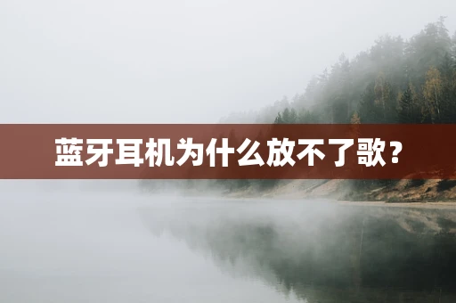 蓝牙耳机为什么放不了歌？