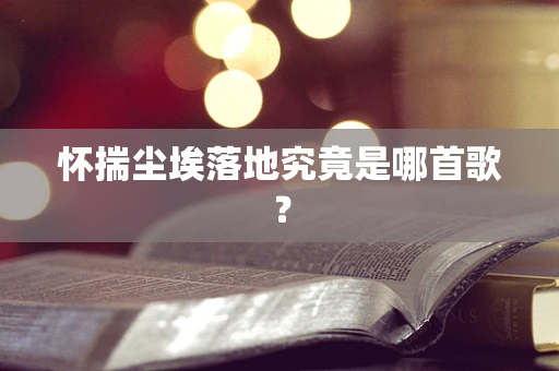 怀揣尘埃落地究竟是哪首歌？