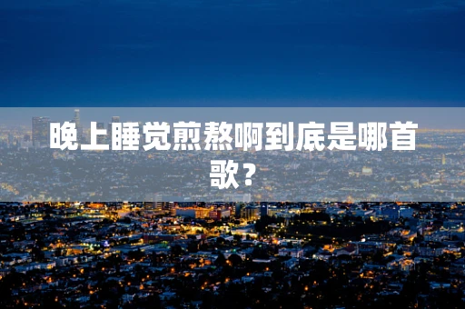 晚上睡觉煎熬啊到底是哪首歌？