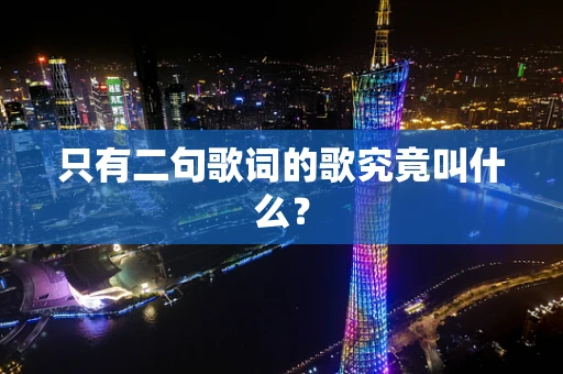 只有二句歌词的歌究竟叫什么？