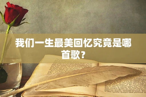 我们一生最美回忆究竟是哪首歌？
