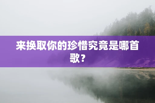 来换取你的珍惜究竟是哪首歌？