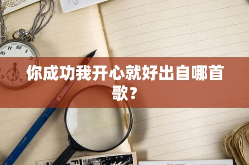 你成功我开心就好出自哪首歌？
