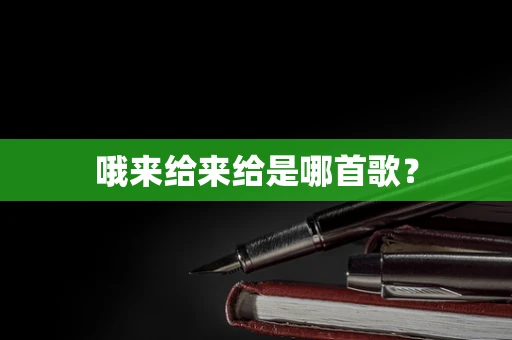 哦来给来给是哪首歌？