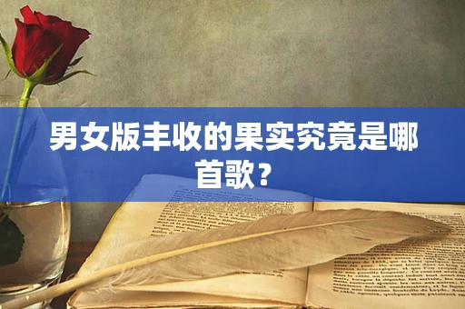 男女版丰收的果实究竟是哪首歌？