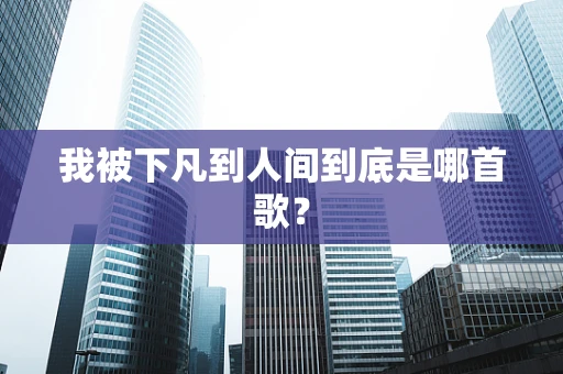 我被下凡到人间到底是哪首歌？