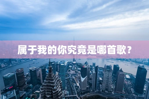 属于我的你究竟是哪首歌？