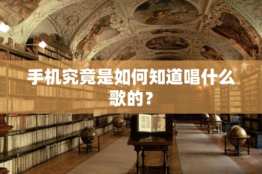 手机究竟是如何知道唱什么歌的？