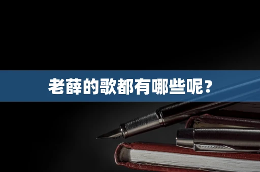 老薛的歌都有哪些呢？