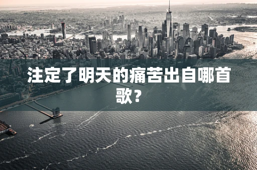 注定了明天的痛苦出自哪首歌？