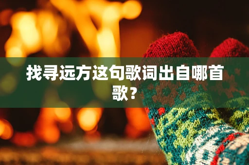 找寻远方这句歌词出自哪首歌？