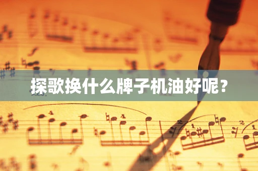 探歌换什么牌子机油好呢？