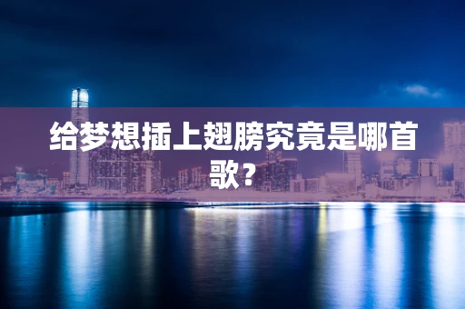 给梦想插上翅膀究竟是哪首歌？