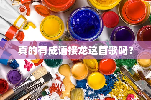 真的有成语接龙这首歌吗？