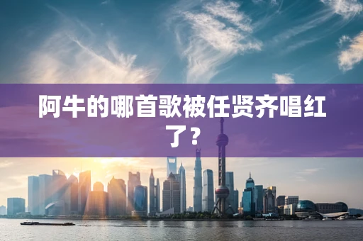 阿牛的哪首歌被任贤齐唱红了？
