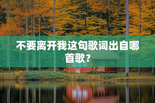 不要离开我这句歌词出自哪首歌？