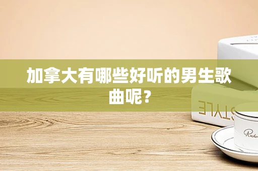 加拿大有哪些好听的男生歌曲呢？