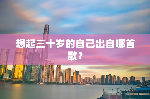 想起三十岁的自己出自哪首歌？