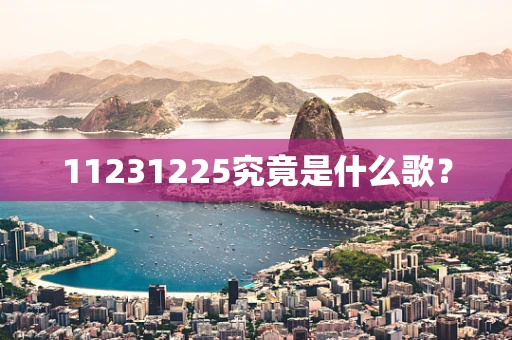 11231225究竟是什么歌？