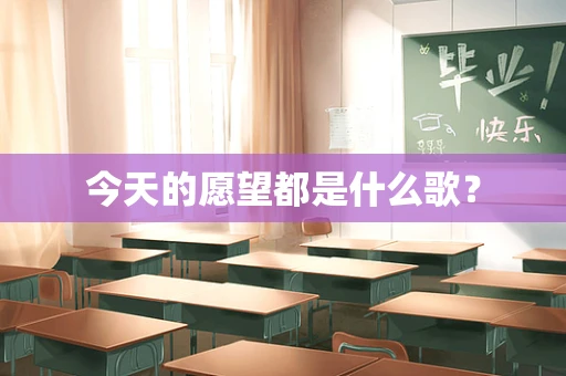 今天的愿望都是什么歌？
