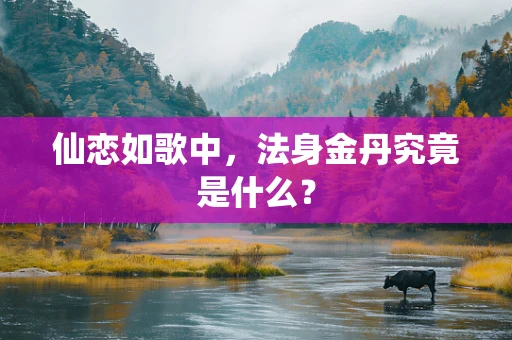 仙恋如歌中，法身金丹究竟是什么？