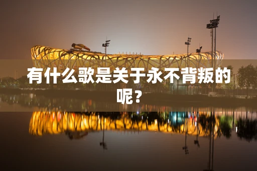 有什么歌是关于永不背叛的呢？