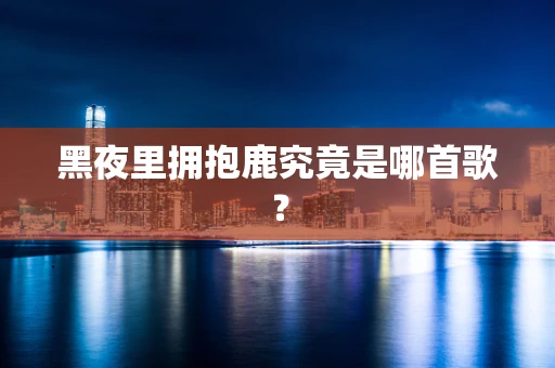 黑夜里拥抱鹿究竟是哪首歌？