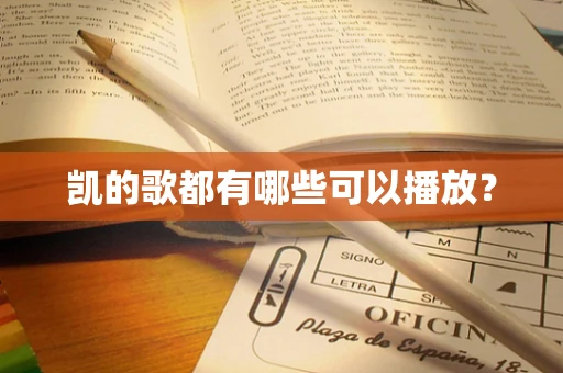 凯的歌都有哪些可以播放？