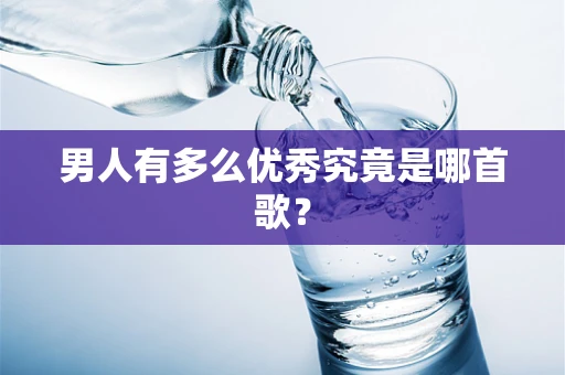 男人有多么优秀究竟是哪首歌？