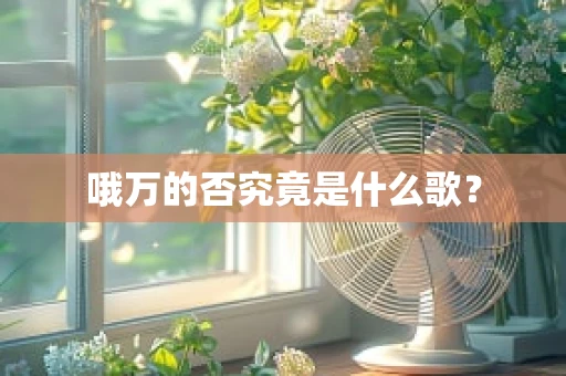 哦万的否究竟是什么歌？
